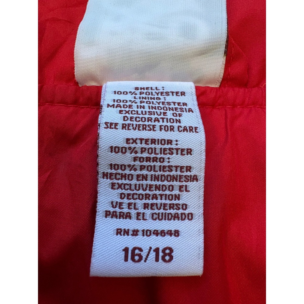 Red Oak Ohio State Windbreaker Kids 16/18 Red Quarter Zip Buckeyes Jacket - Picture 4 of 8